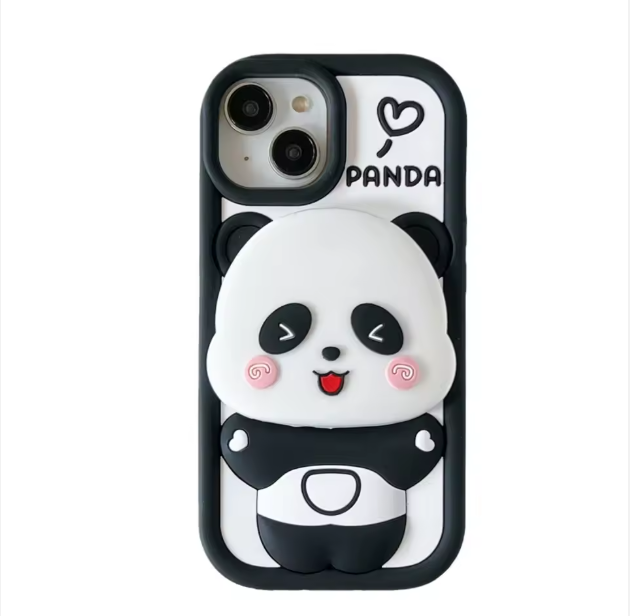 Cute Panda Makeup Mirror Case